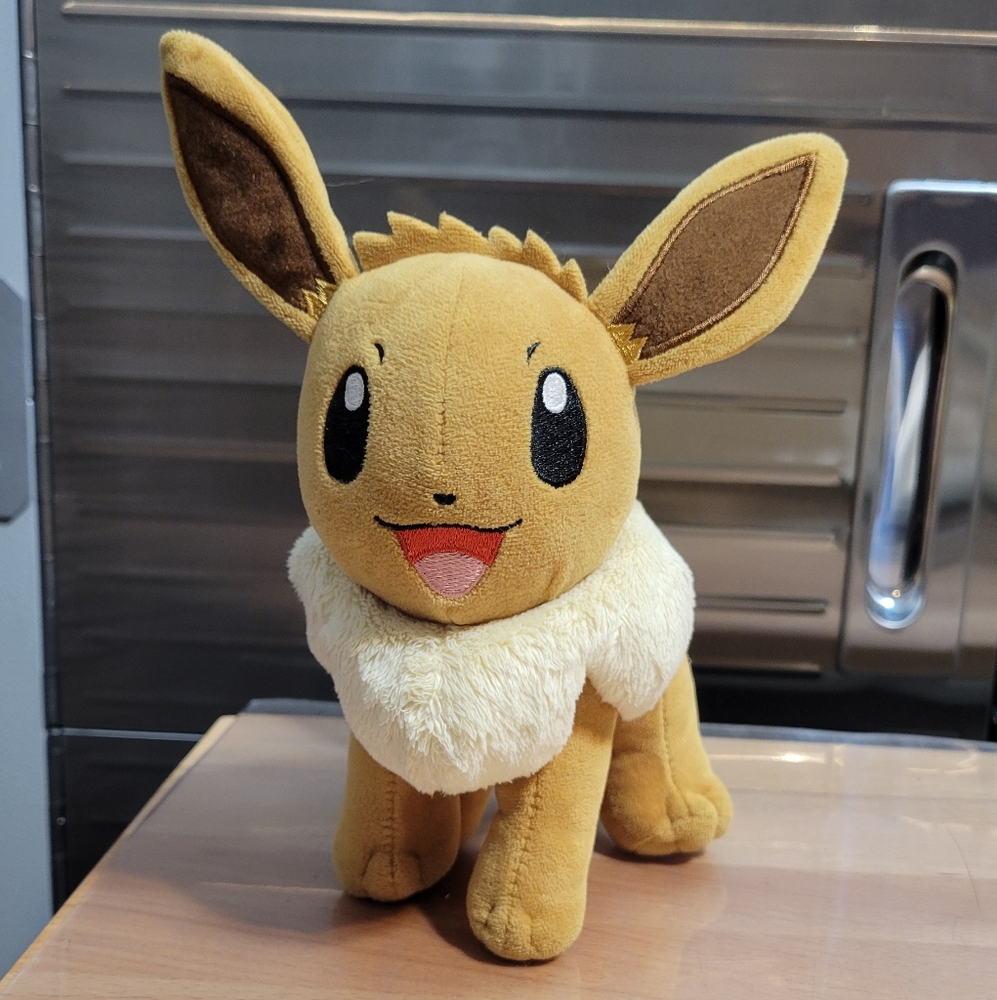 Pokemon 8" Eevee Plush Officially Licensed- Let's Go Starter Figure Collectible